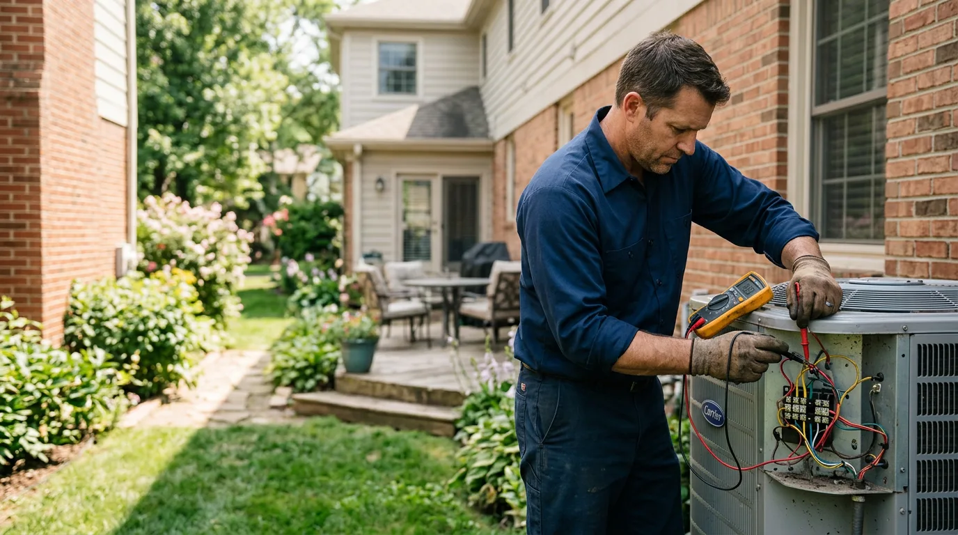 HVAC technician working near Coats, KS